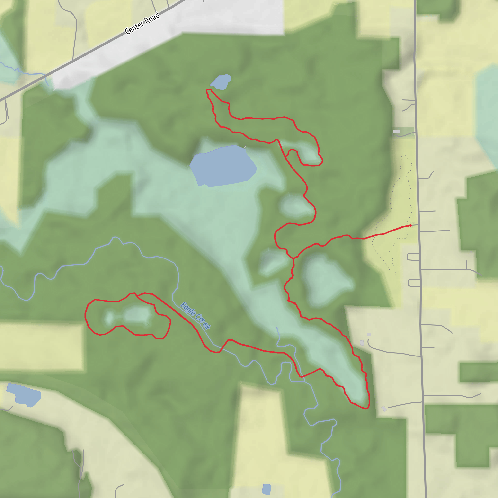 Beaver Pond via Club Moss Trail and Beaver Run Trail mobile static map