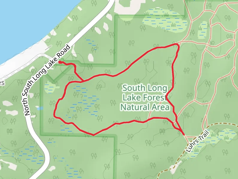 South Long Lake Forest Natural Area Loop