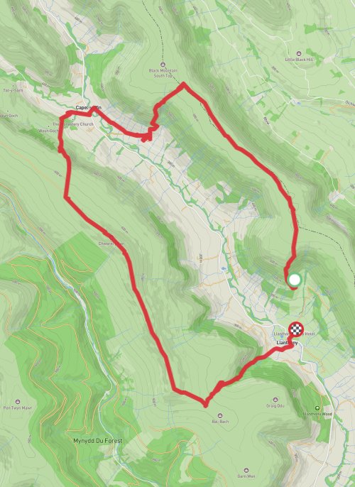 Bannau brycheiniog circular 43 mobile static map