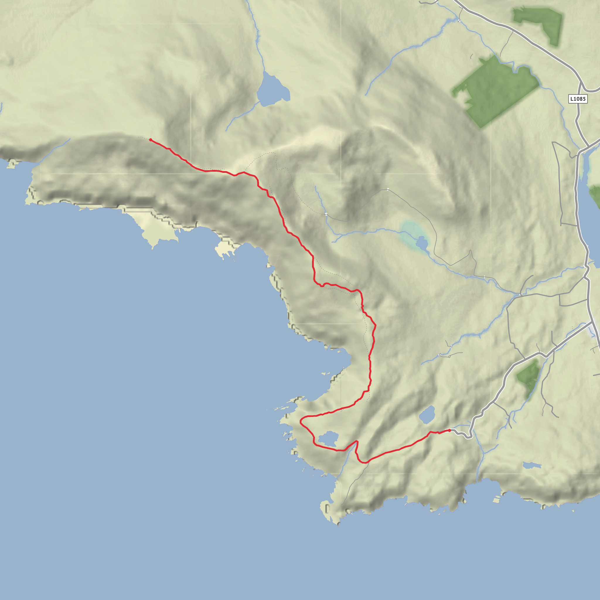 Slieve League Hike mobile static map