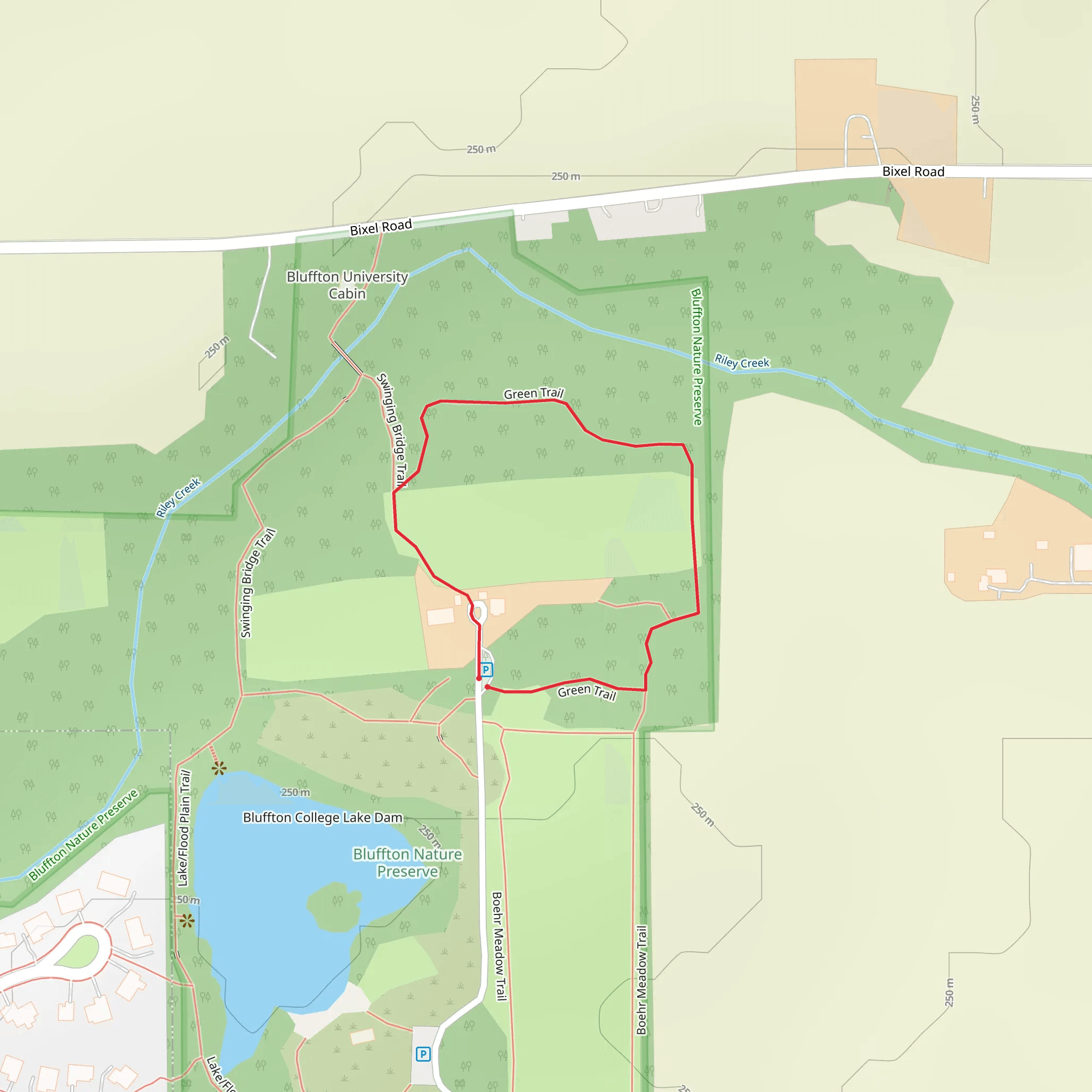 Green Loop Trail mobile static map