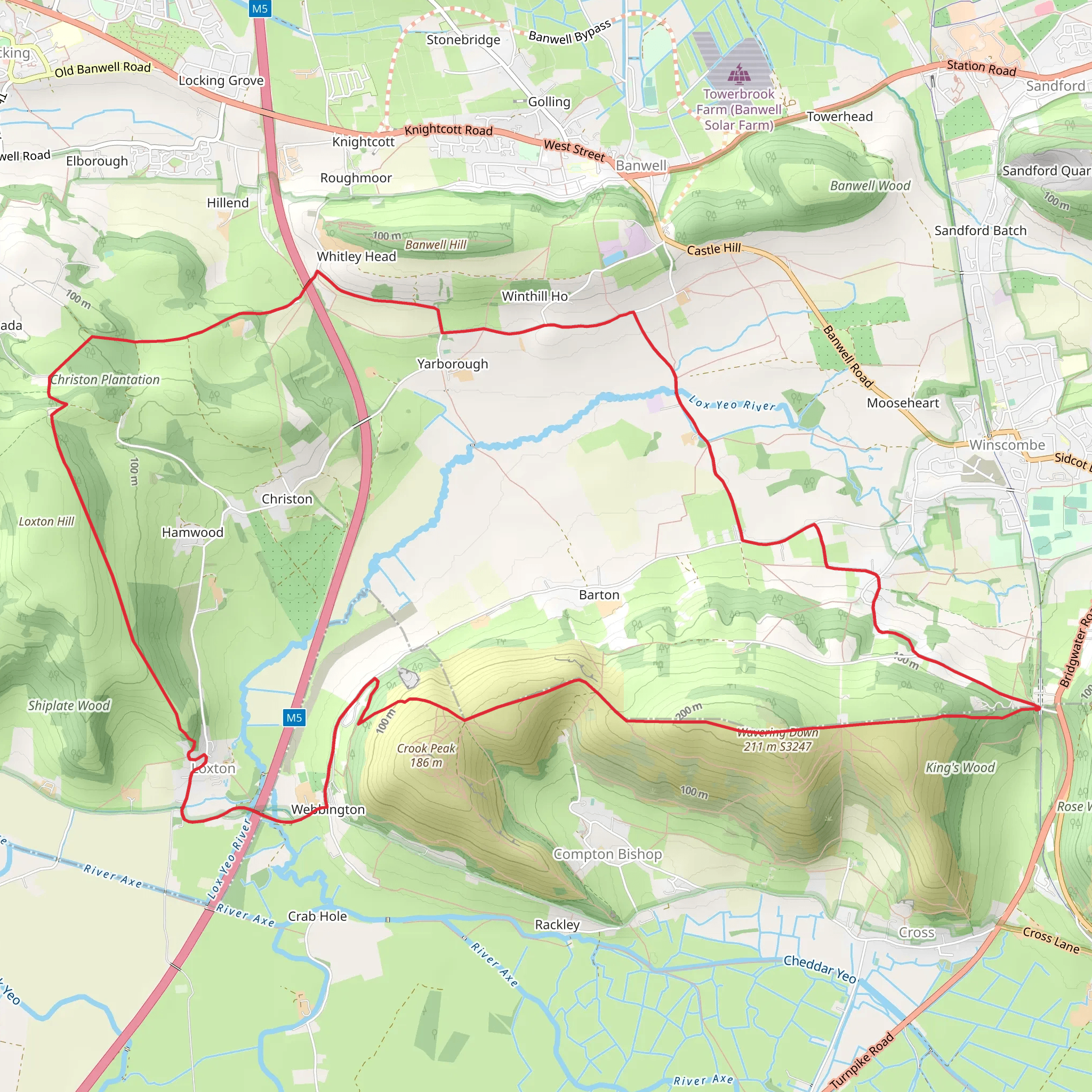 Webbington, Loxton and Yarborough Loop | North Somerset | England