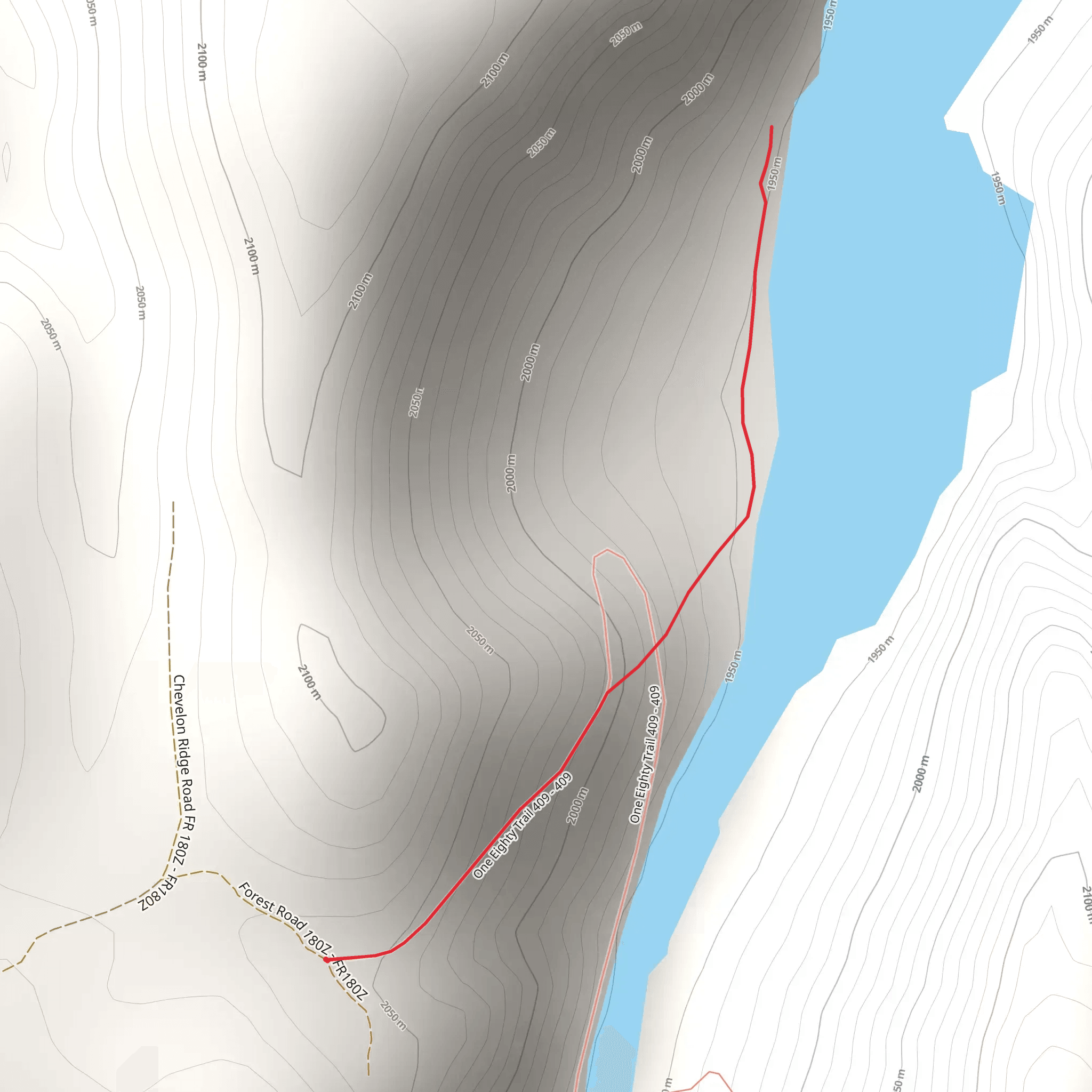 One Eighty Trail mobile static map