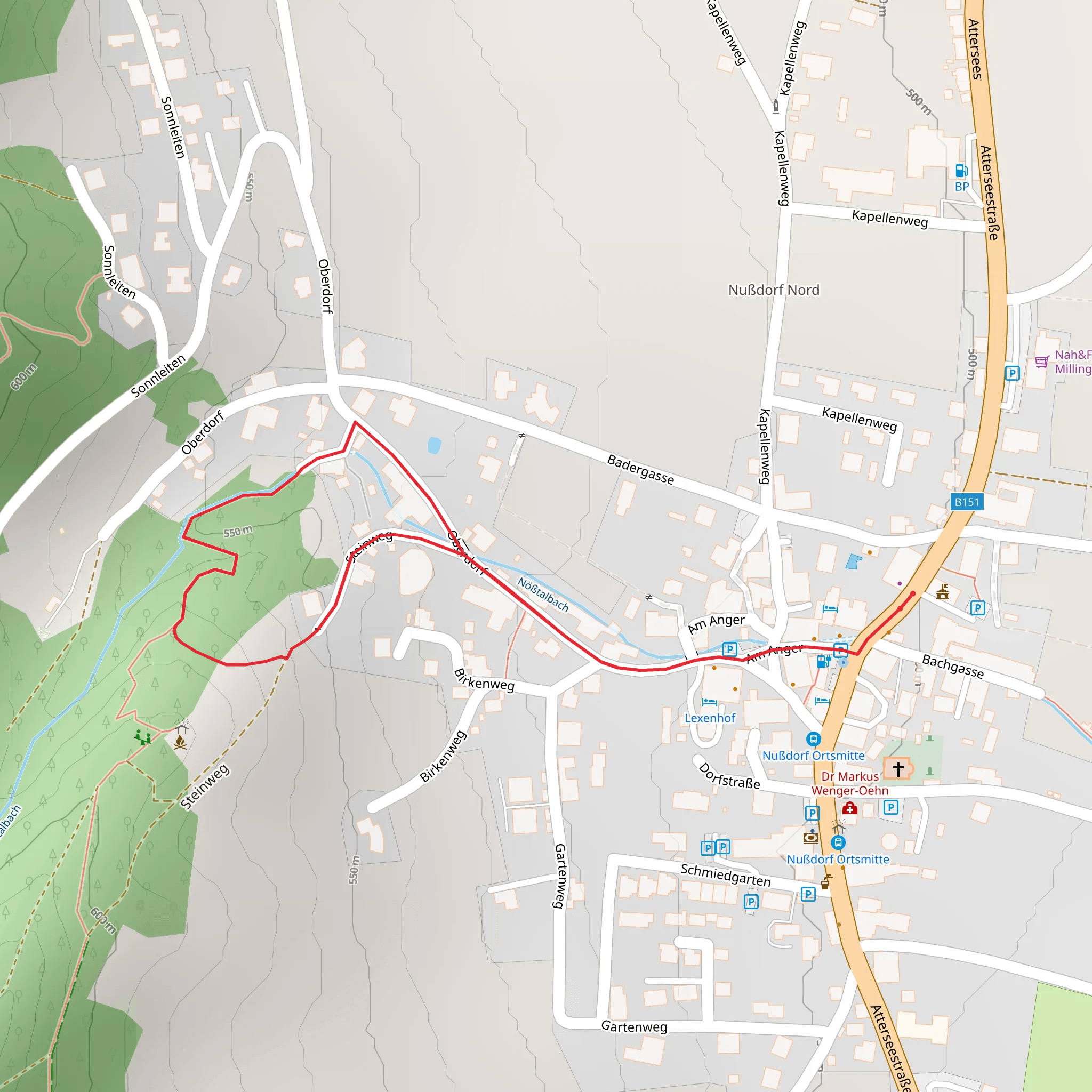 Wildholzweg Wild Wood Trail mobile static map