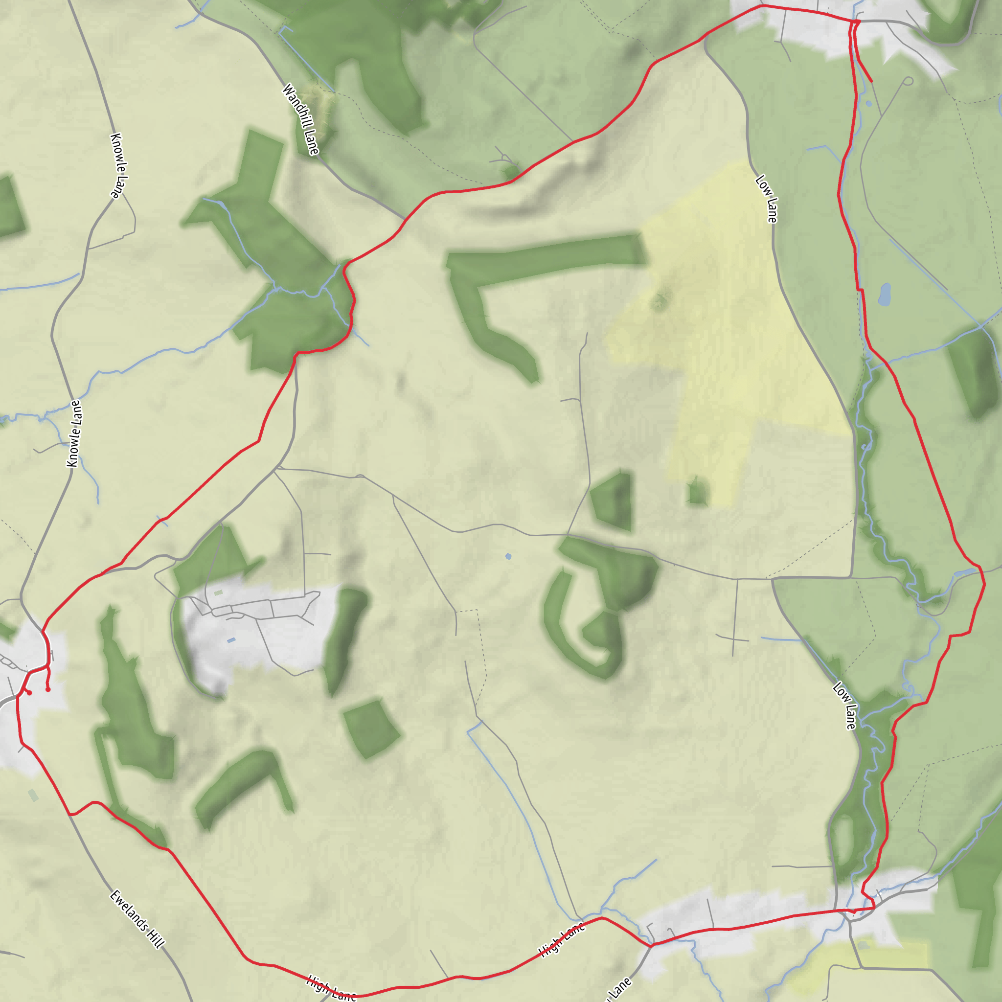 Hike from Felixkirk and Boltby Loop mobile static map