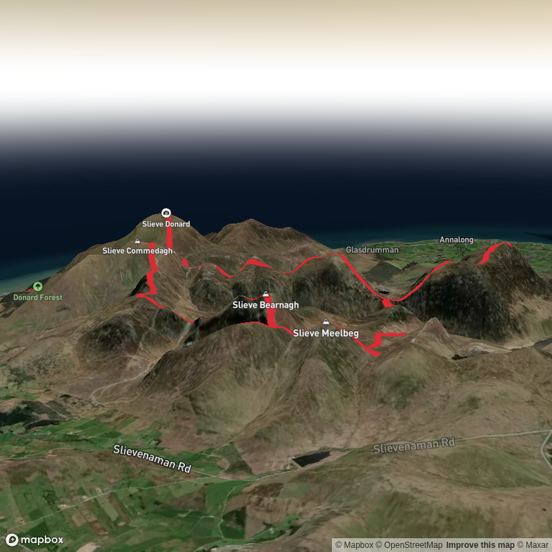 Mourne Seven Sevens via Ben Crom Reservoir and Slieve Binnian