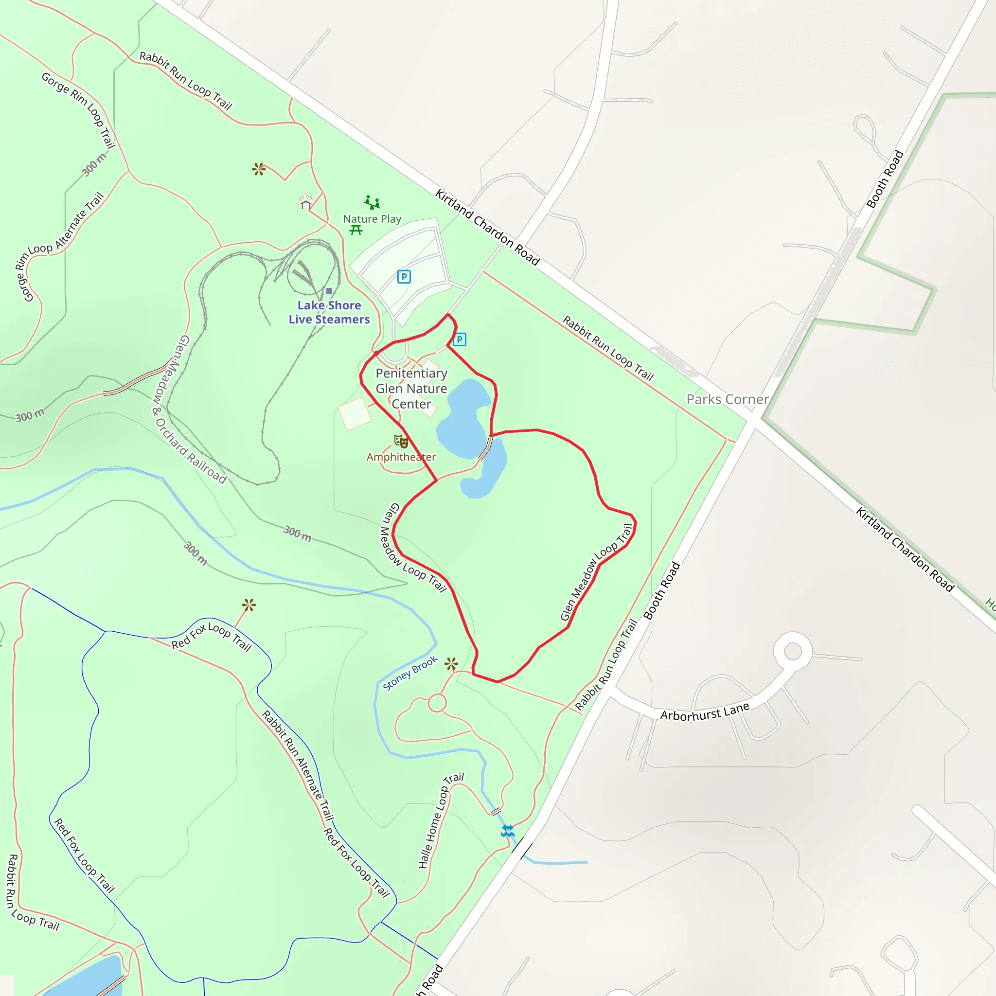 Glen Meadow Loop Trail mobile static map
