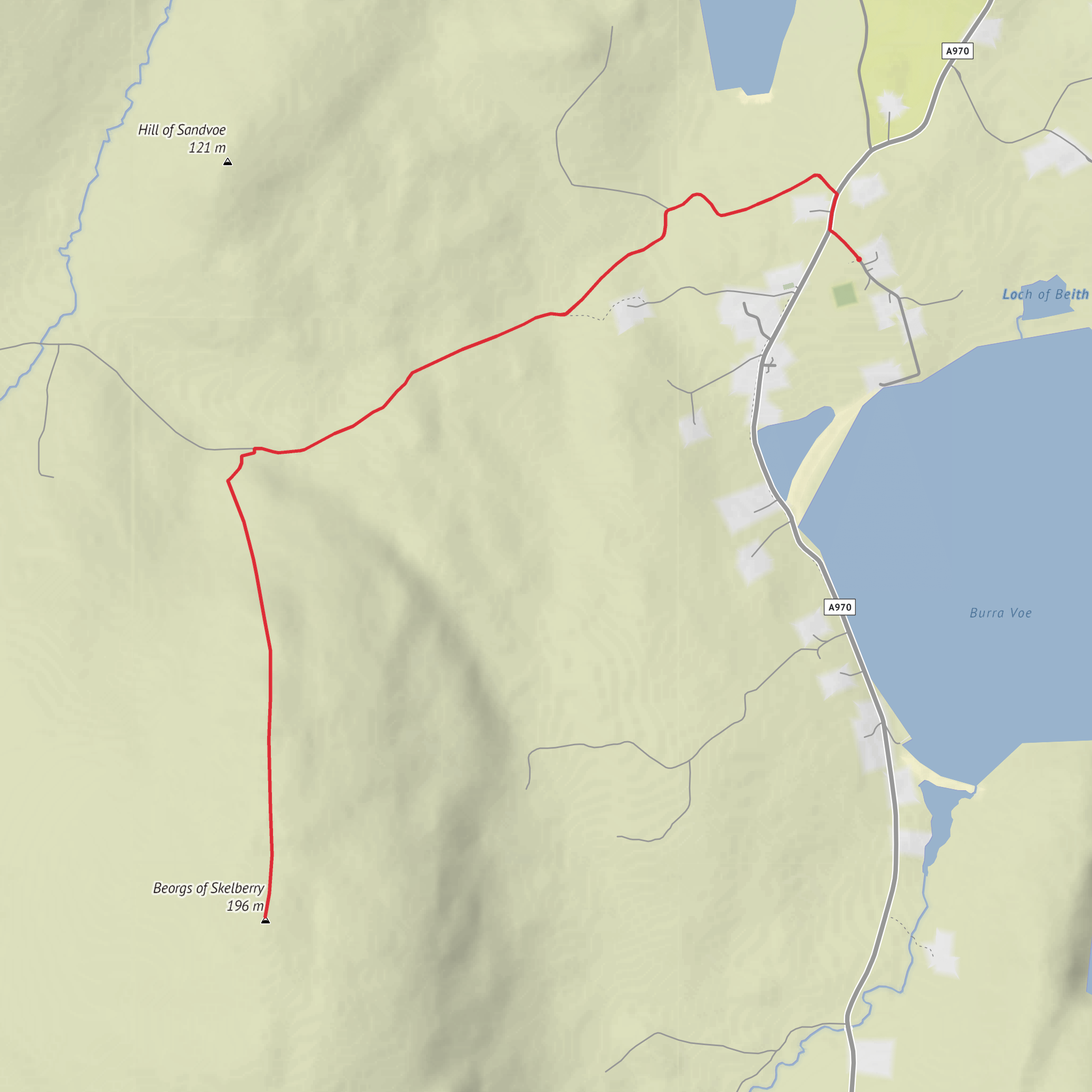 Beorgs of Skelberry mobile static map