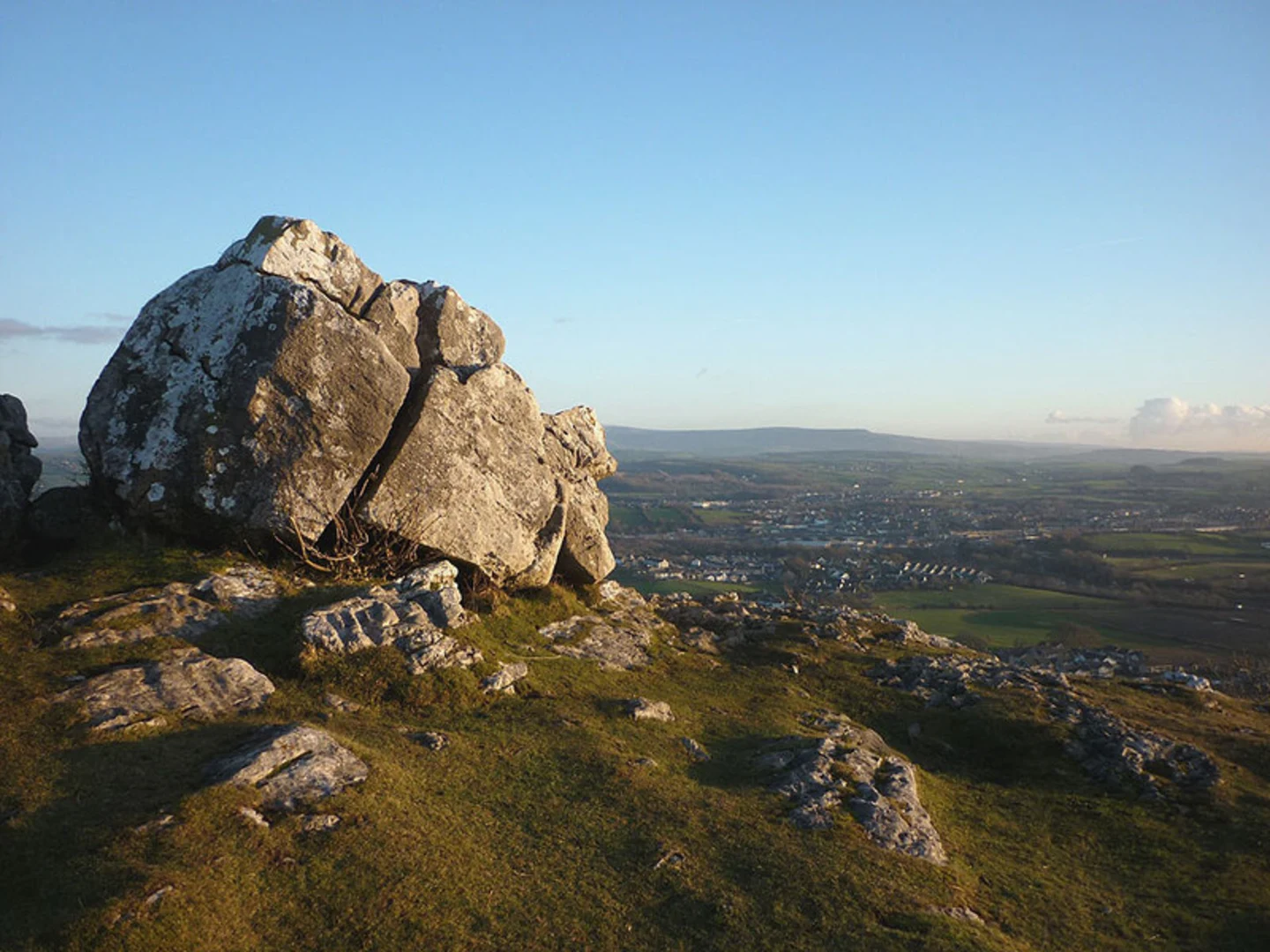 An image depicting the trail Warton Crag Loop and its surrounding area.