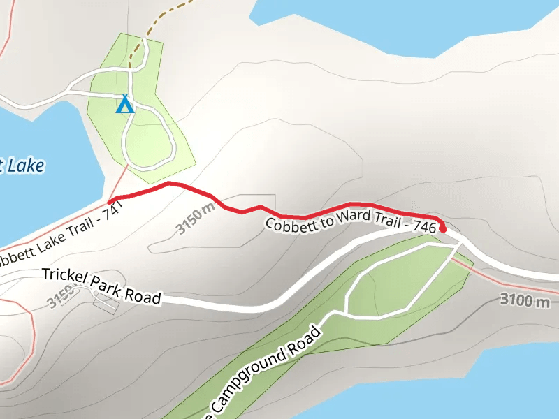 Cobbett Lake via Cobbett to Ward Trail