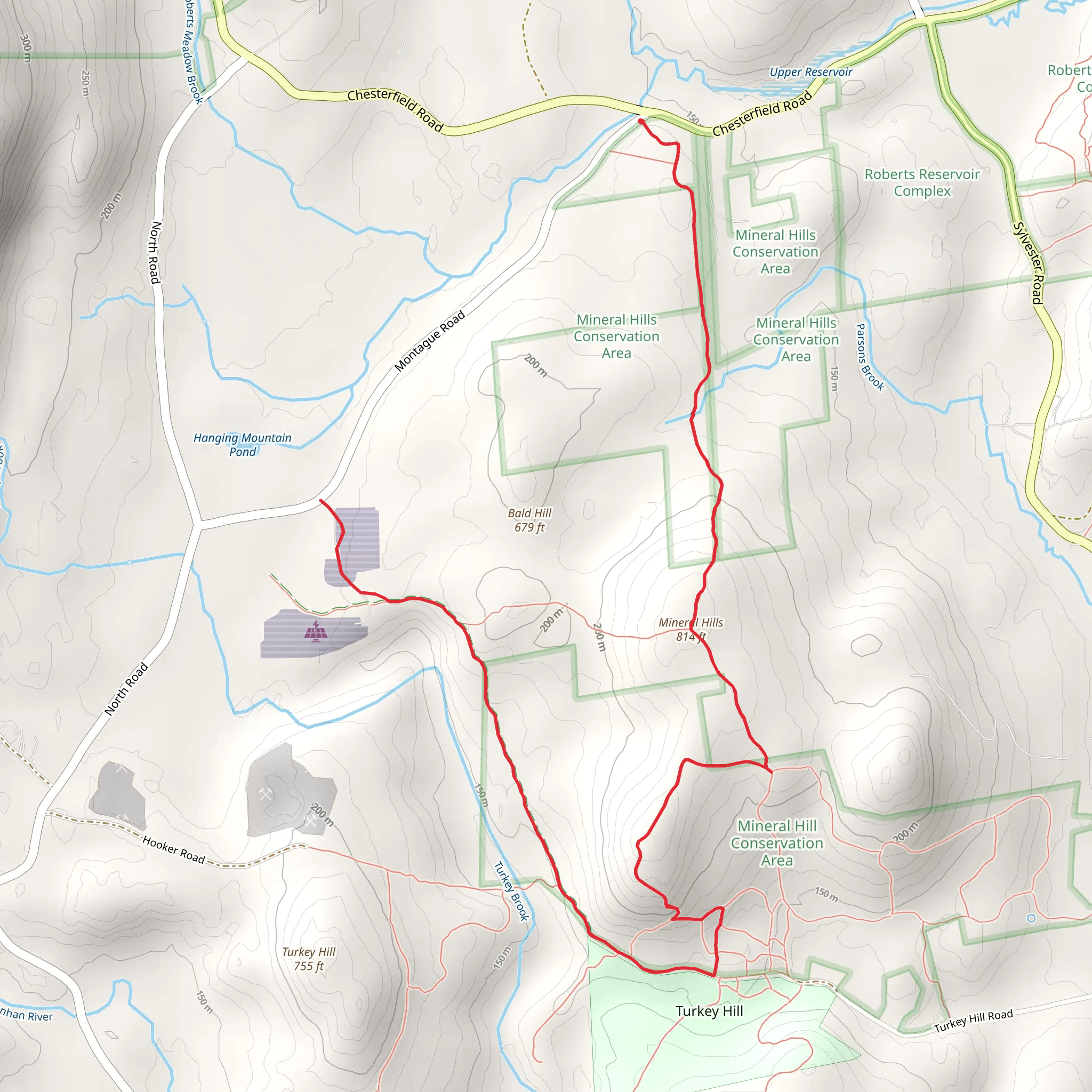 Mineral Hills from Montague Road mobile static map