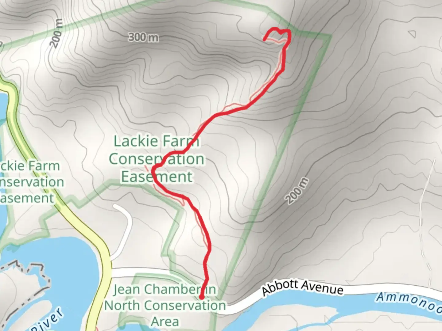 An image depicting the trail Woodsville Road Trail and its surrounding area.