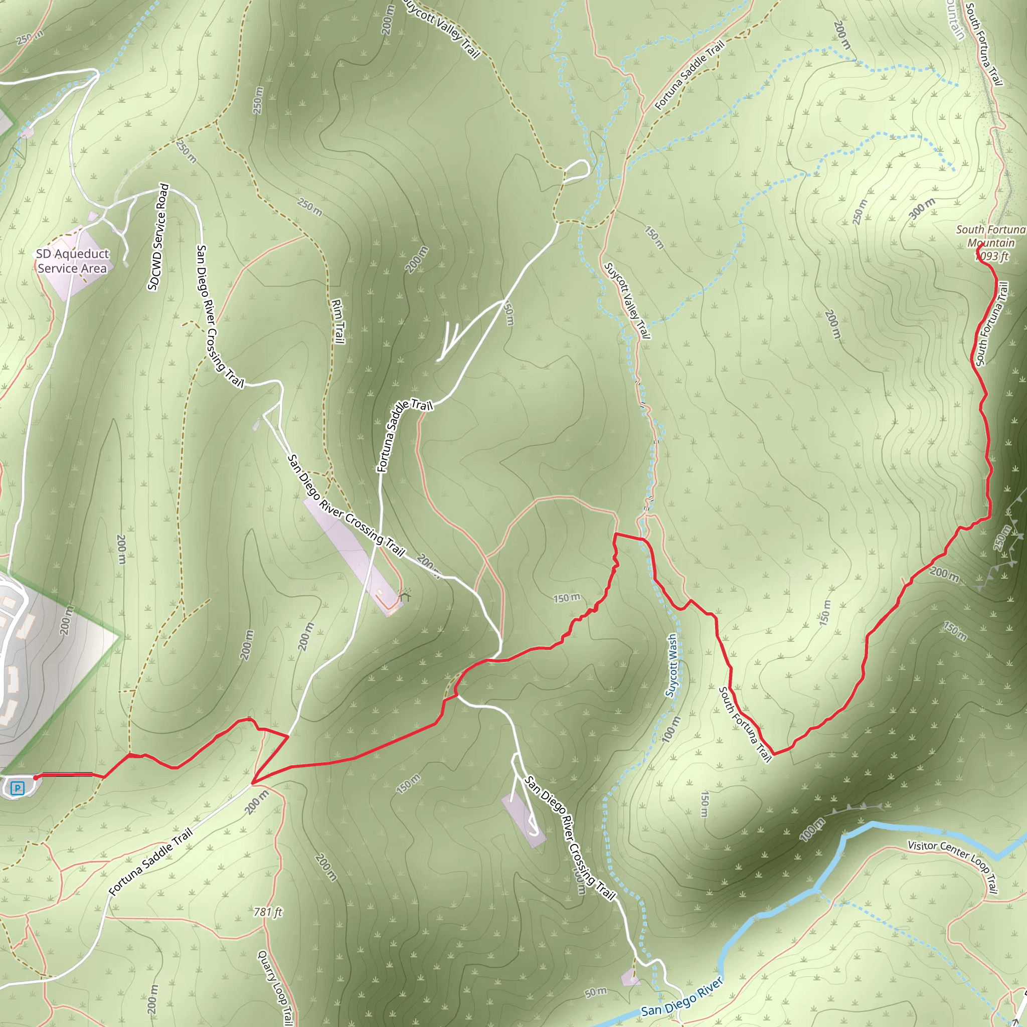 South Fortuna Trail mobile static map