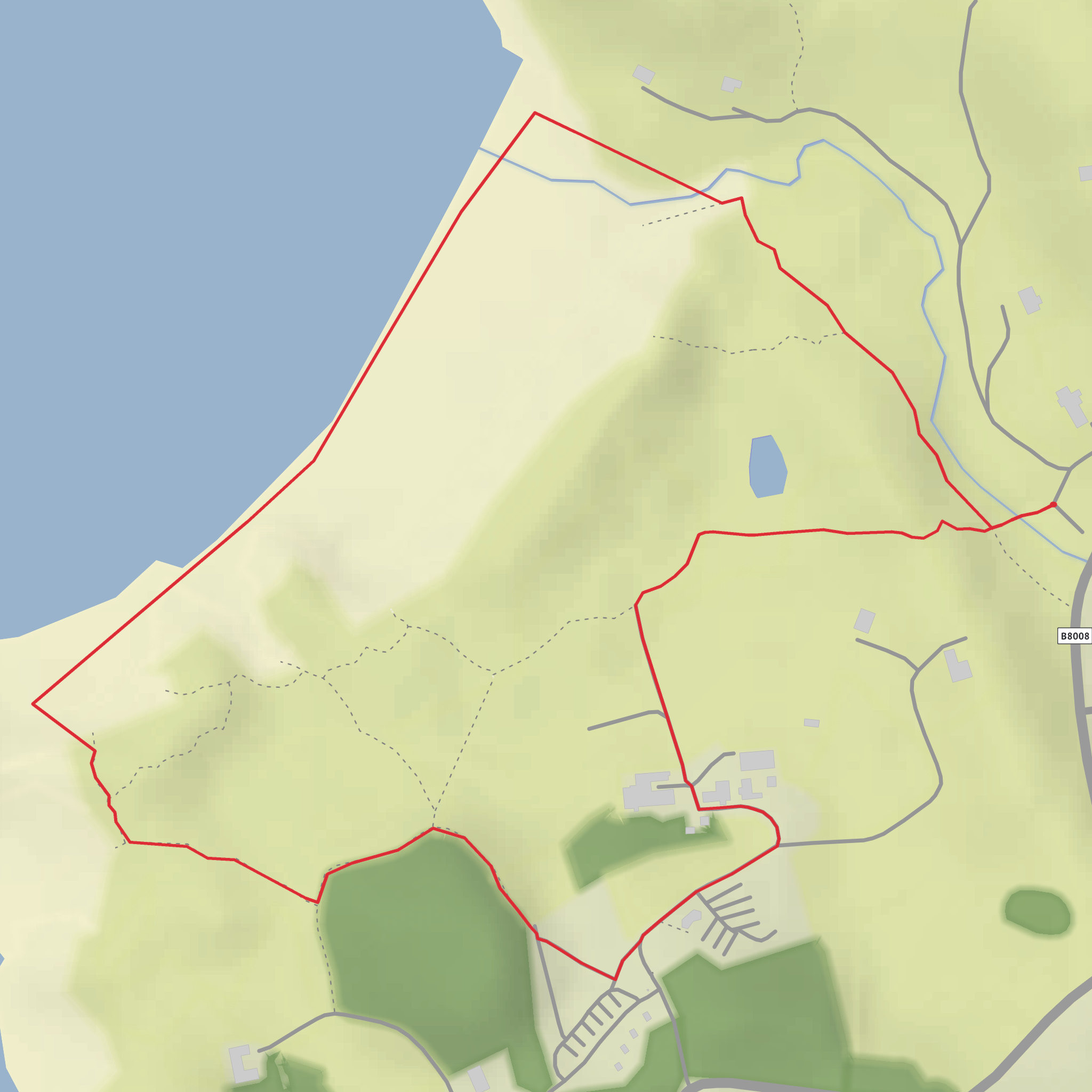 Camusdarach Beach Loop mobile static map