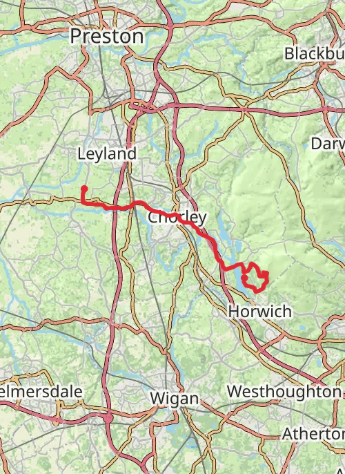 Chorley Walking mobile static map