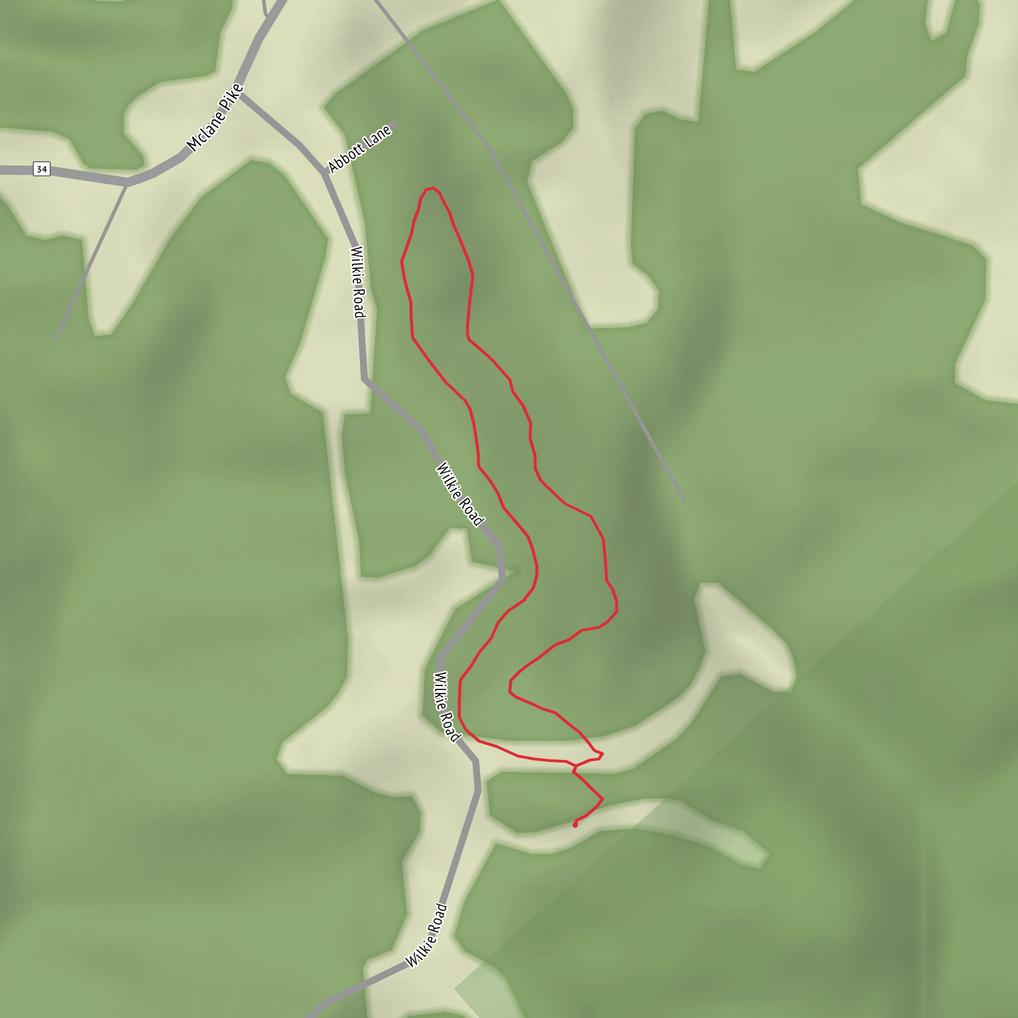 Walter Nature Park Loop mobile static map
