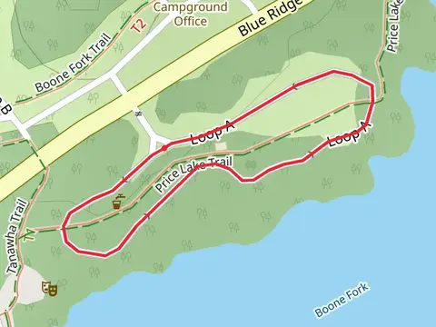 Loop beside Price Lake