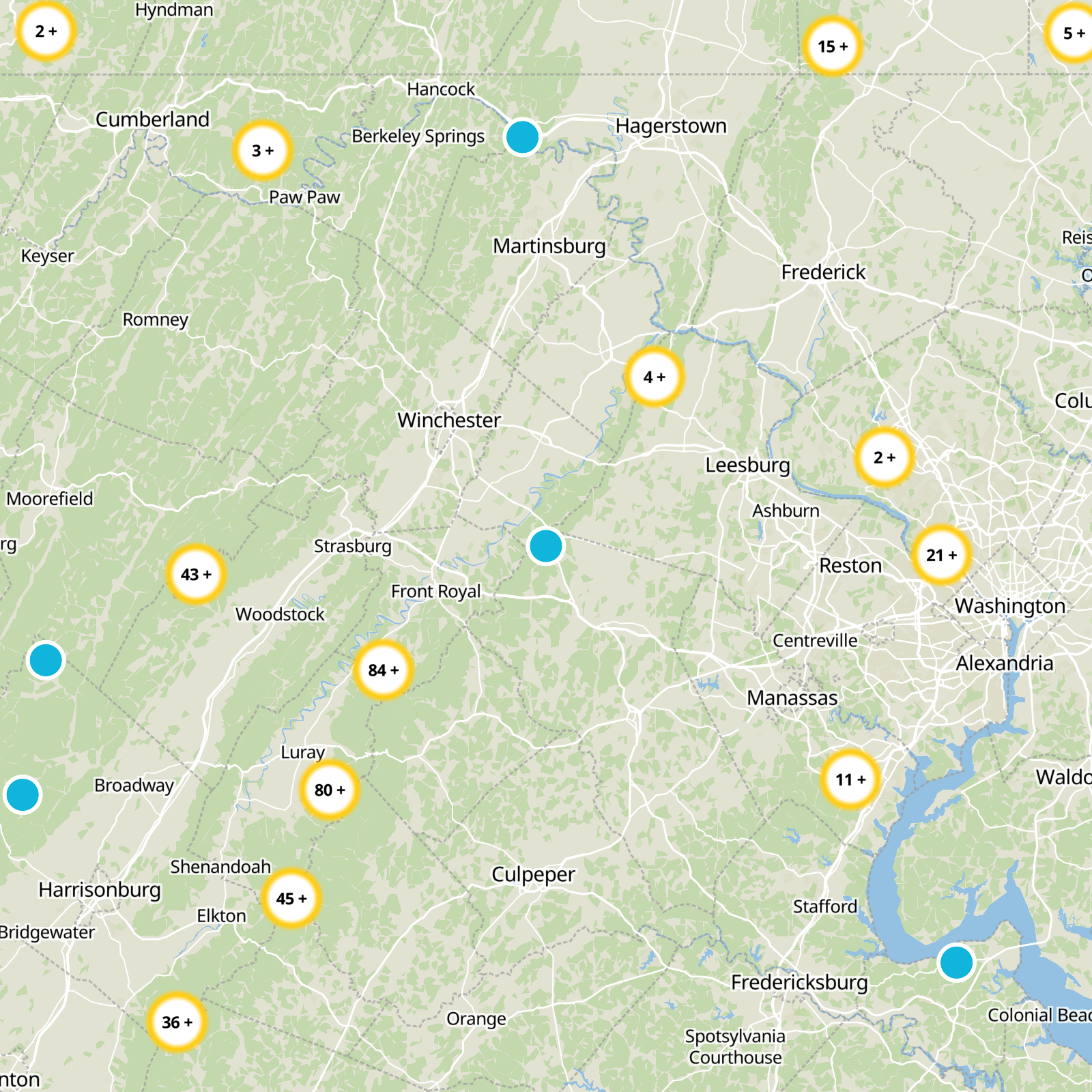 Fauquier County Static Map