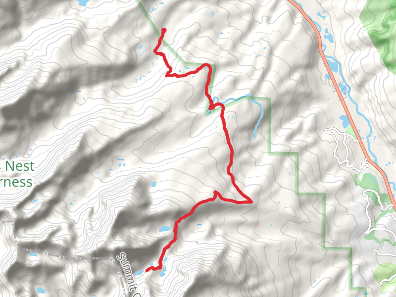 Willow Lakes and Salmon Lake via Gore Range Trail
