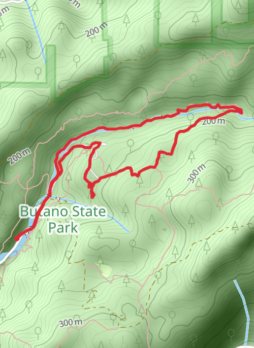 Butano Hike mobile static map