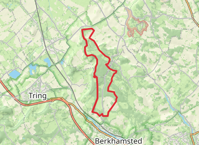 Ashridge and Ivinghoe beacon mobile static map