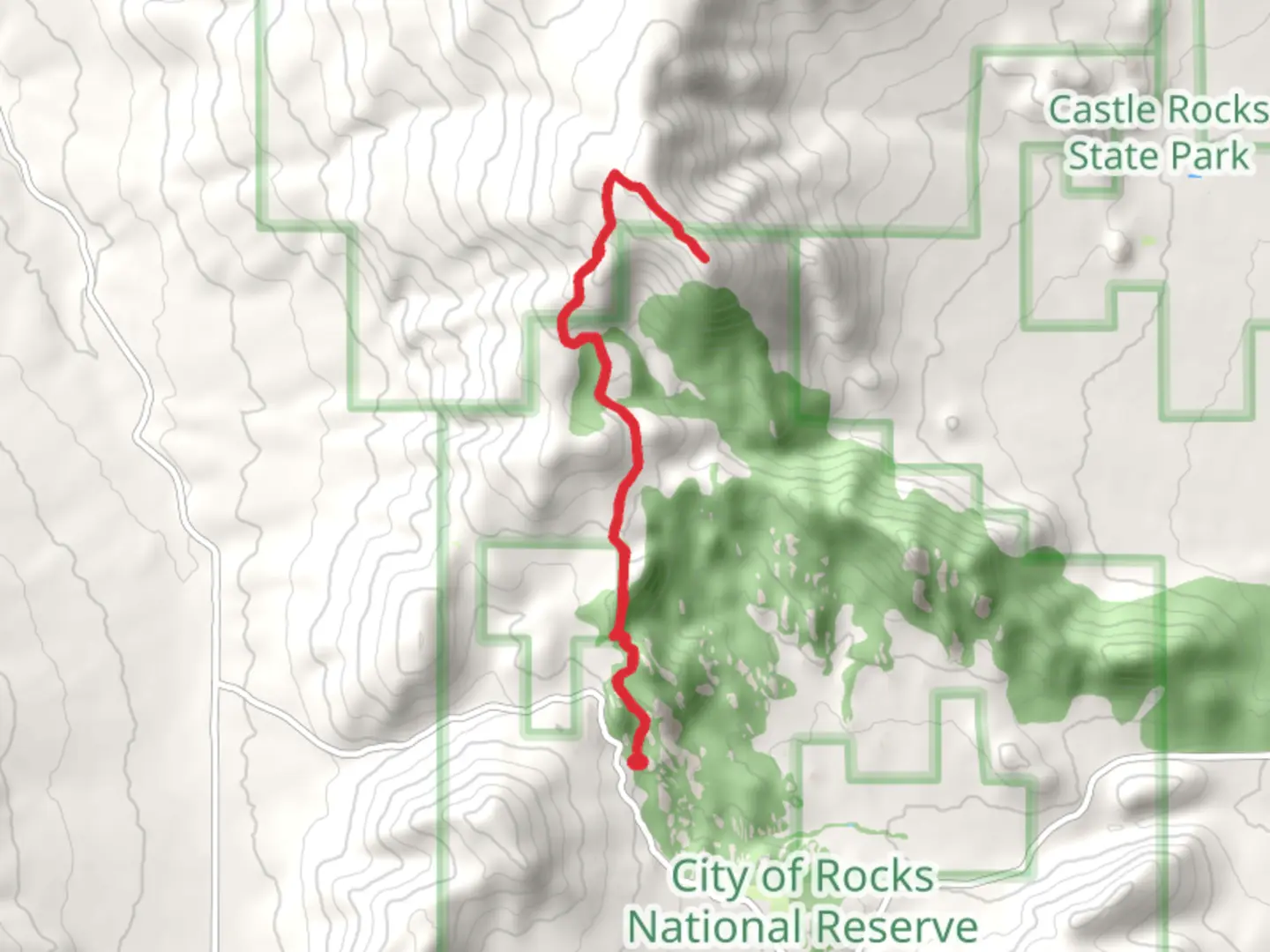 An image depicting the trail Graham Peak via North Fork Circle Creek and its surrounding area.