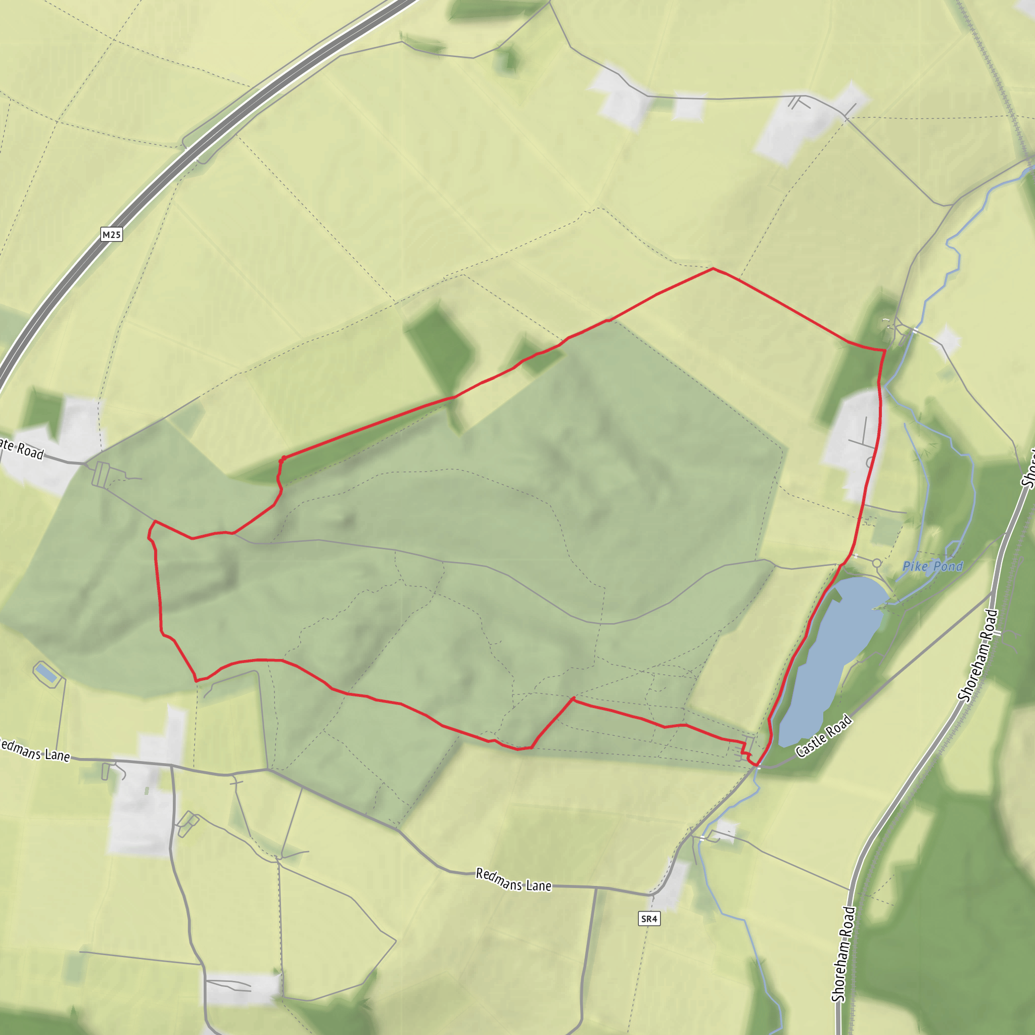 Bluebell Walk with Roman Villa mobile static map