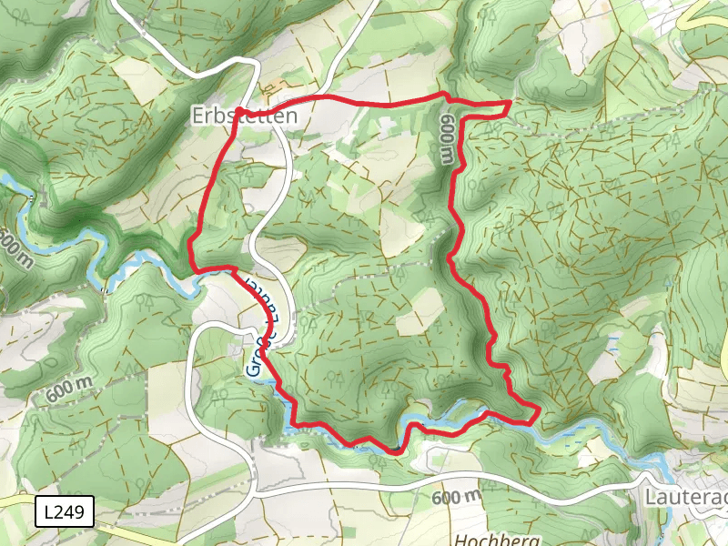 Grosse Lauter via Burgfelsenpfad and Schwaebische Alb Oberschwaben Weg