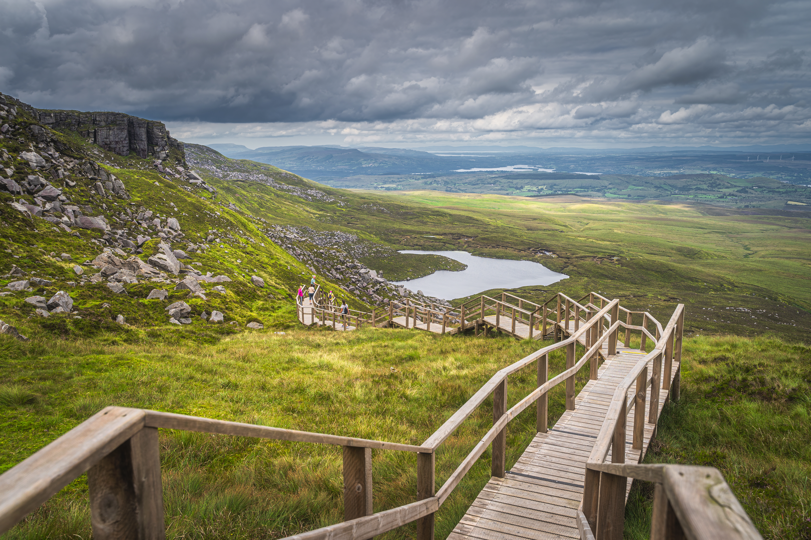 An image depicting the trail Cuilcagh Way and its surrounding area.