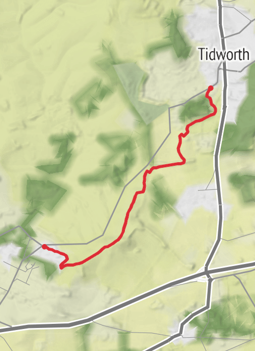 Monday Wessex walking group Tidworth to Bulford mobile static map