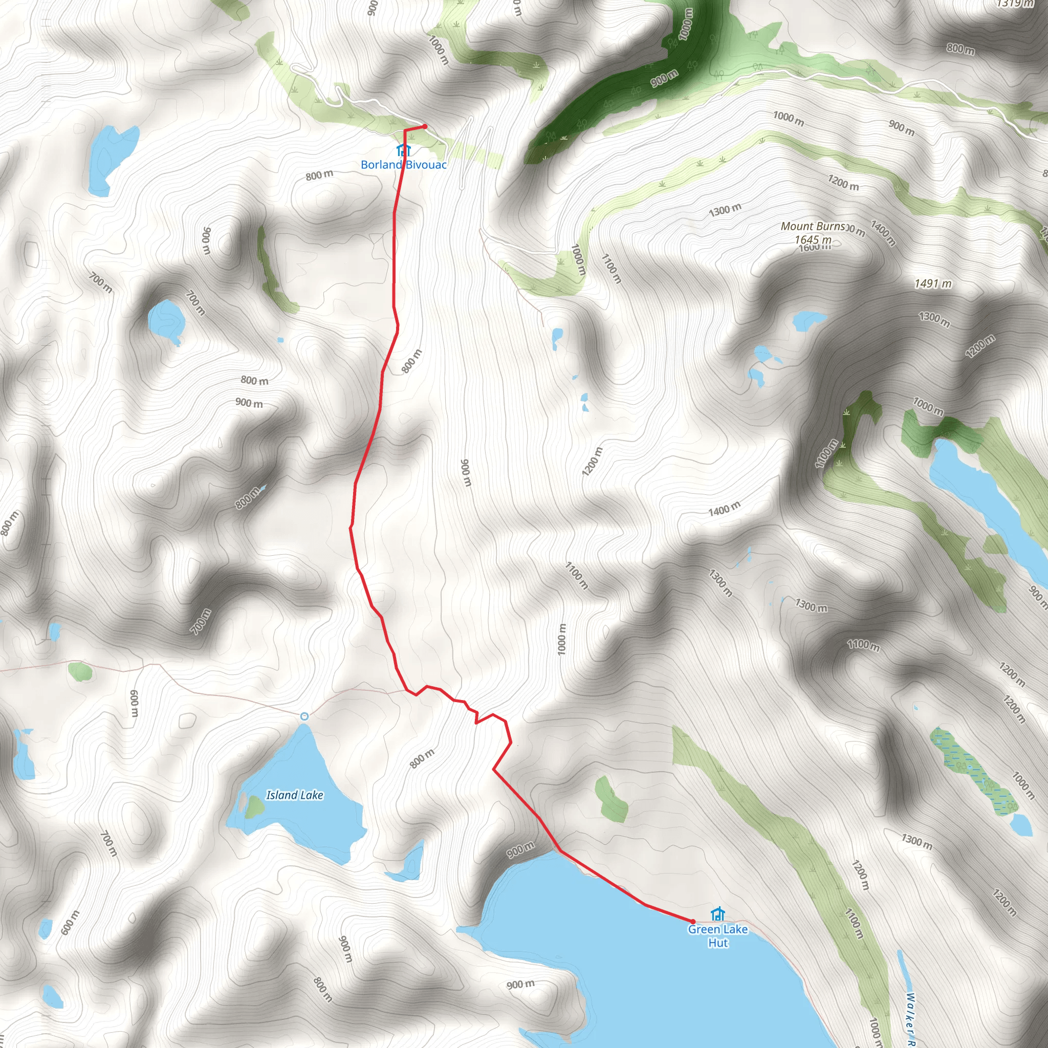 Green Lake Track mobile static map