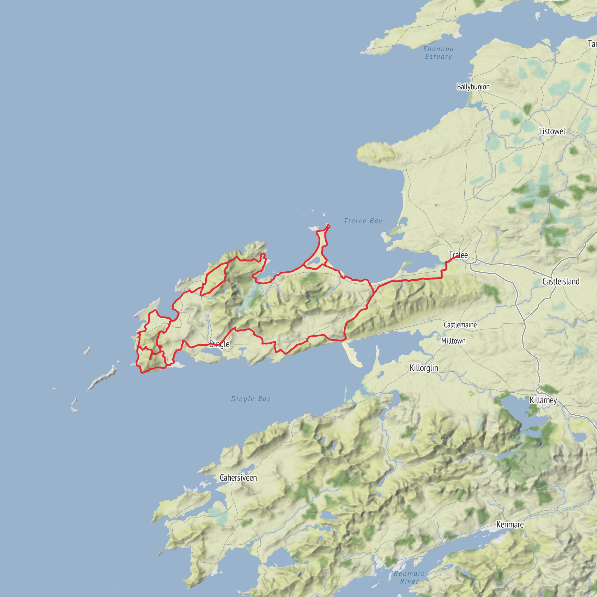 Dingle Way mobile static map