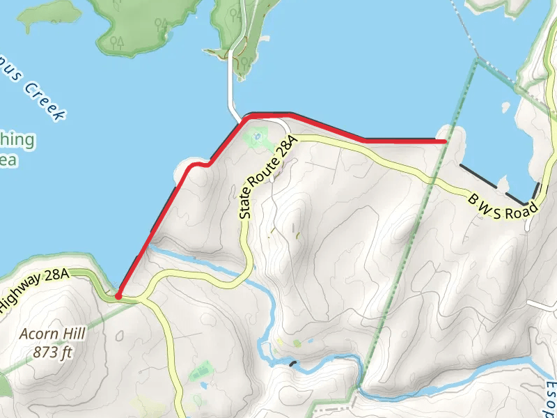 Olivebridge Dam and Ashokan Reservoir