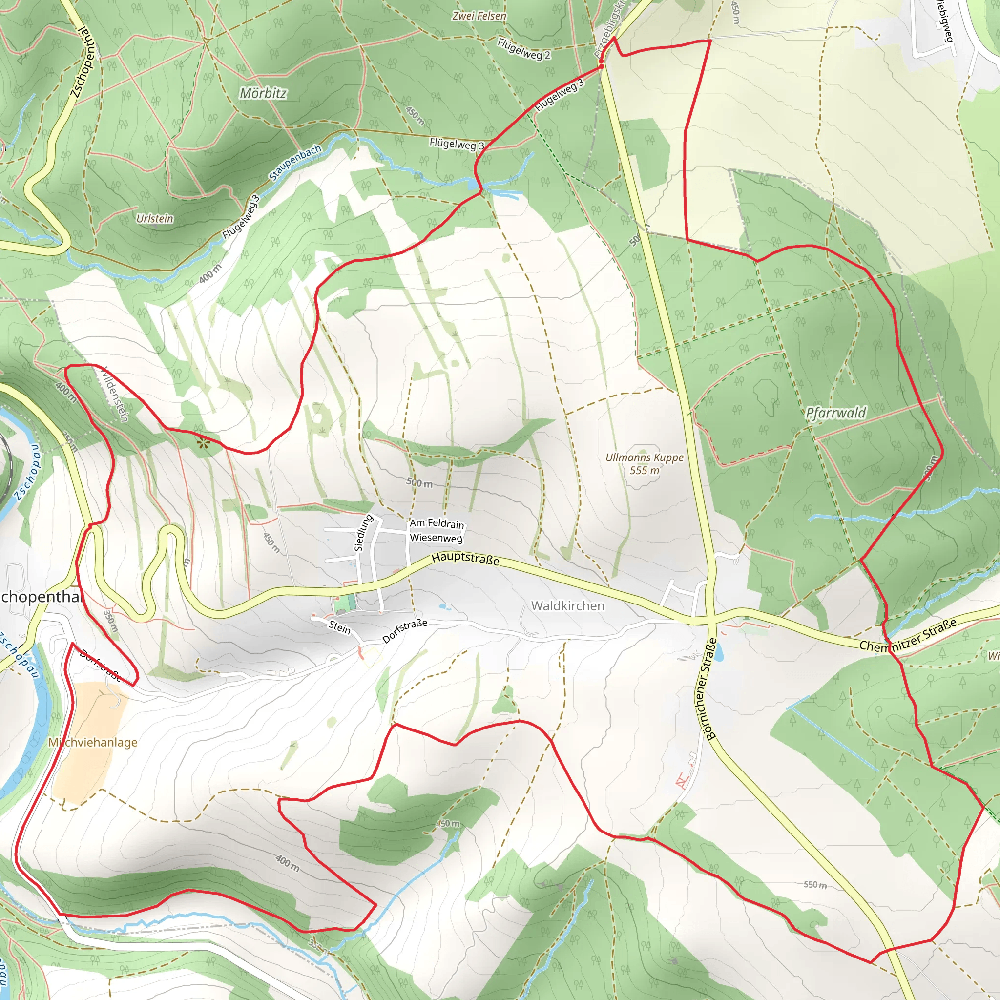 Rundweg Waldkirchen mobile static map