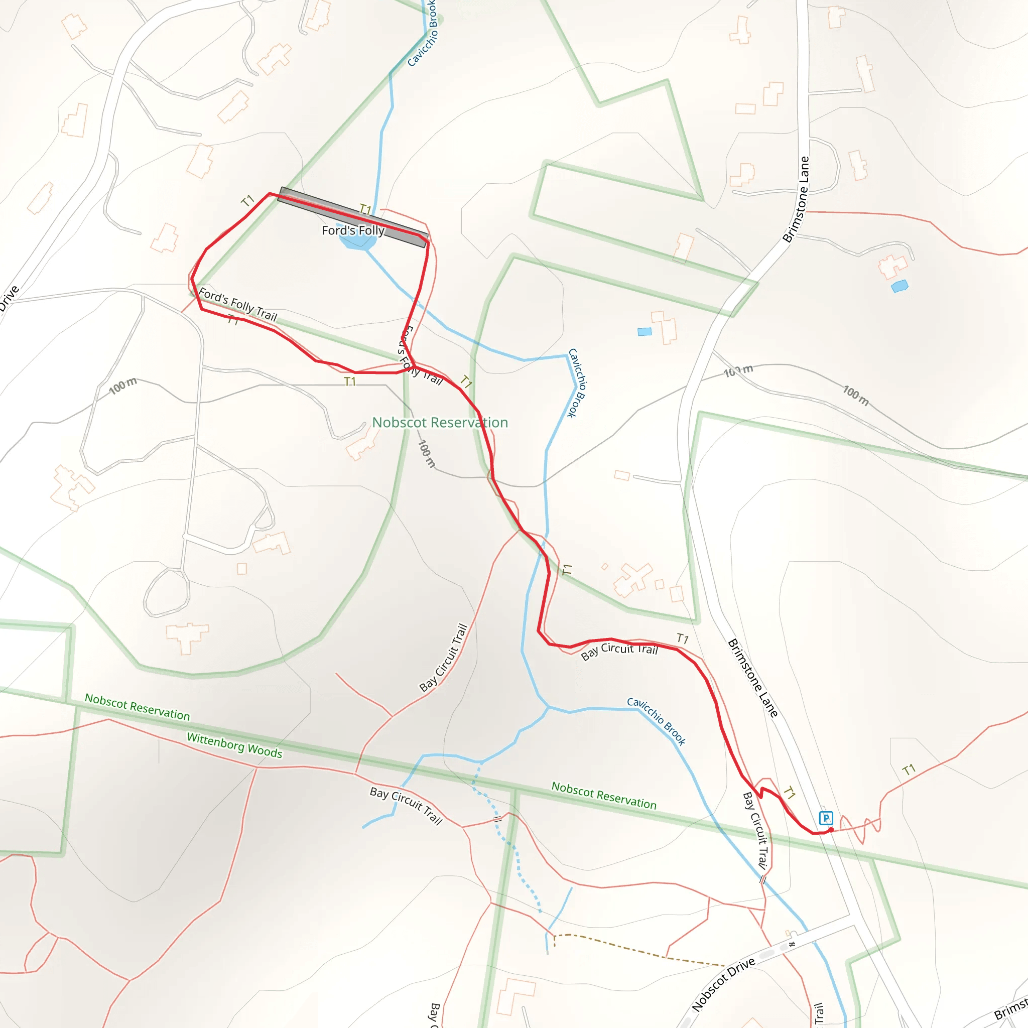 Brimstone Lane Loop mobile static map