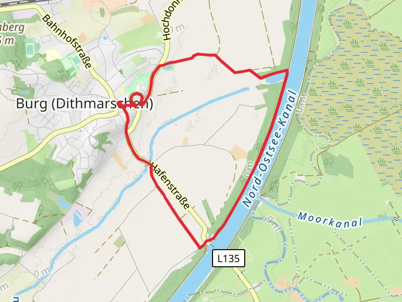 Bökelnburg, Burgerfeld and NOrd Ostsee Kanal Loop