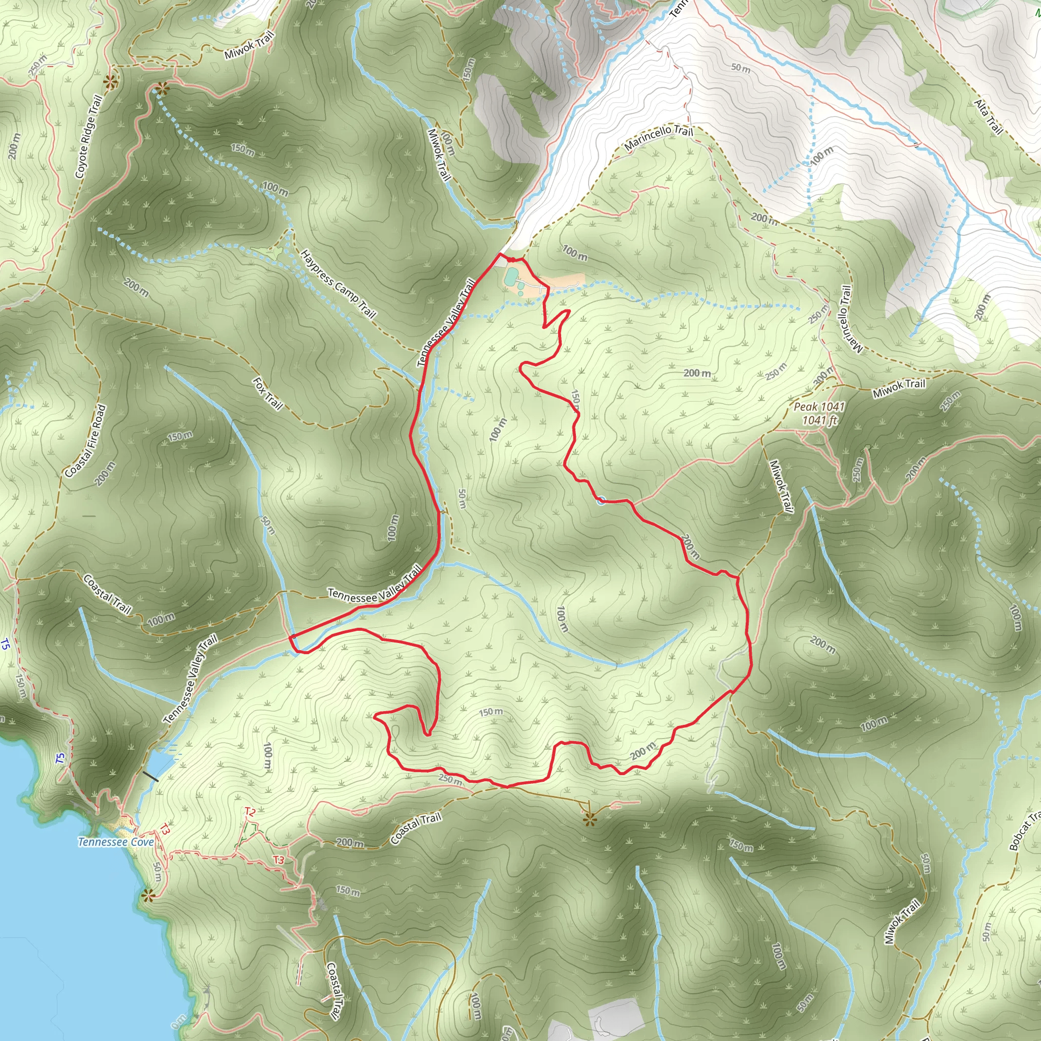 Old Springs and Lower Tennessee Valley Loop Trail mobile static map