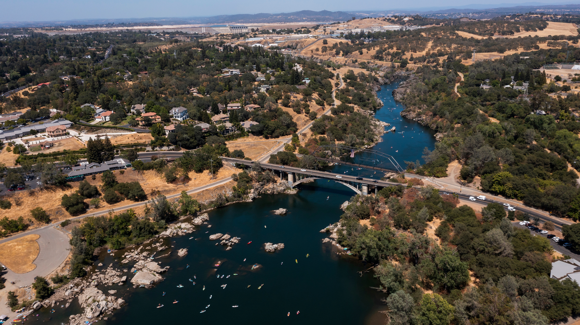 An image depicting the trail American River and Land Slide Loop and its surrounding area.