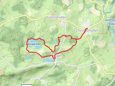 Buchweiher and Neuweiher via Siggener Rundweg