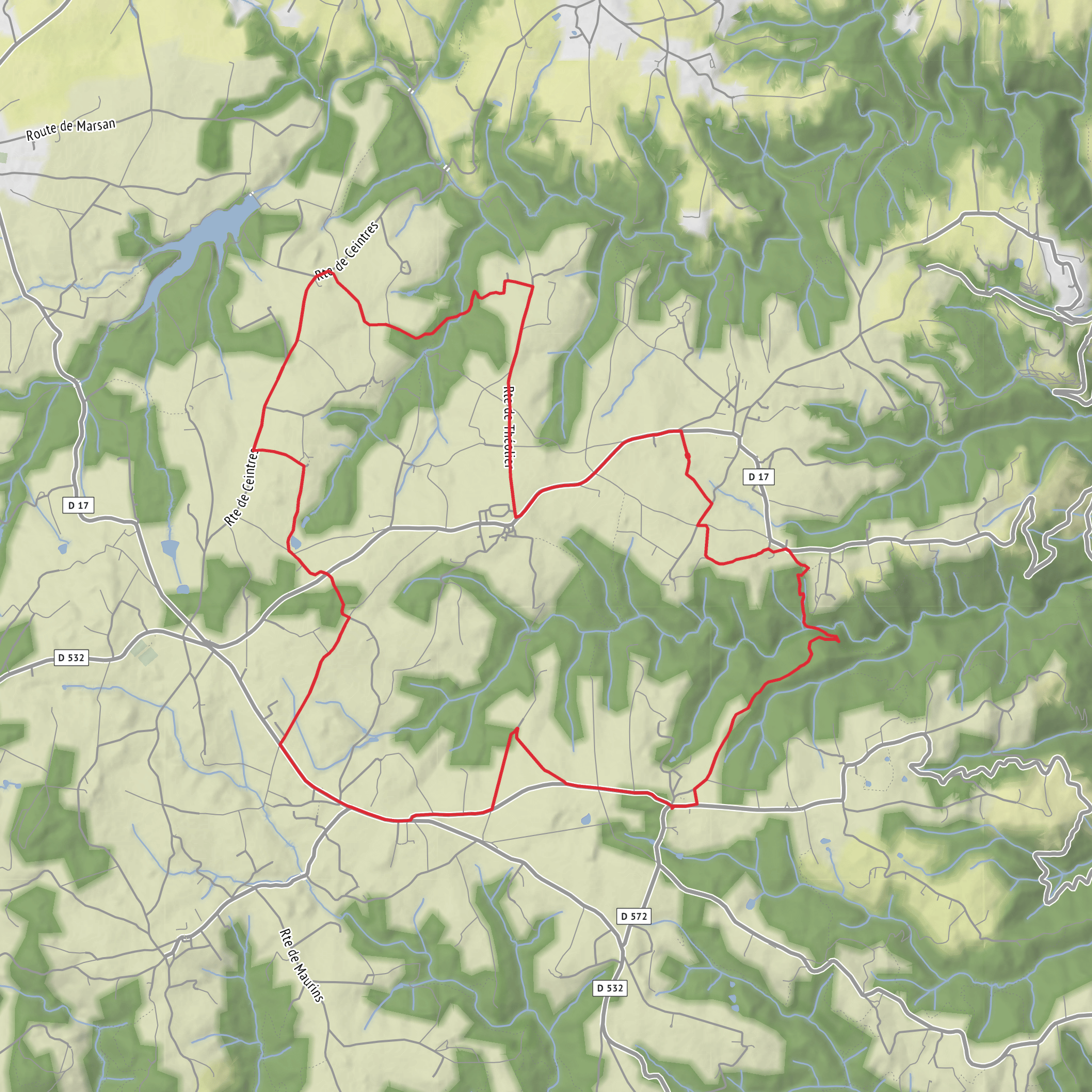 Secheras - Lemps - Cremoliere - Cheminas Loop mobile static map