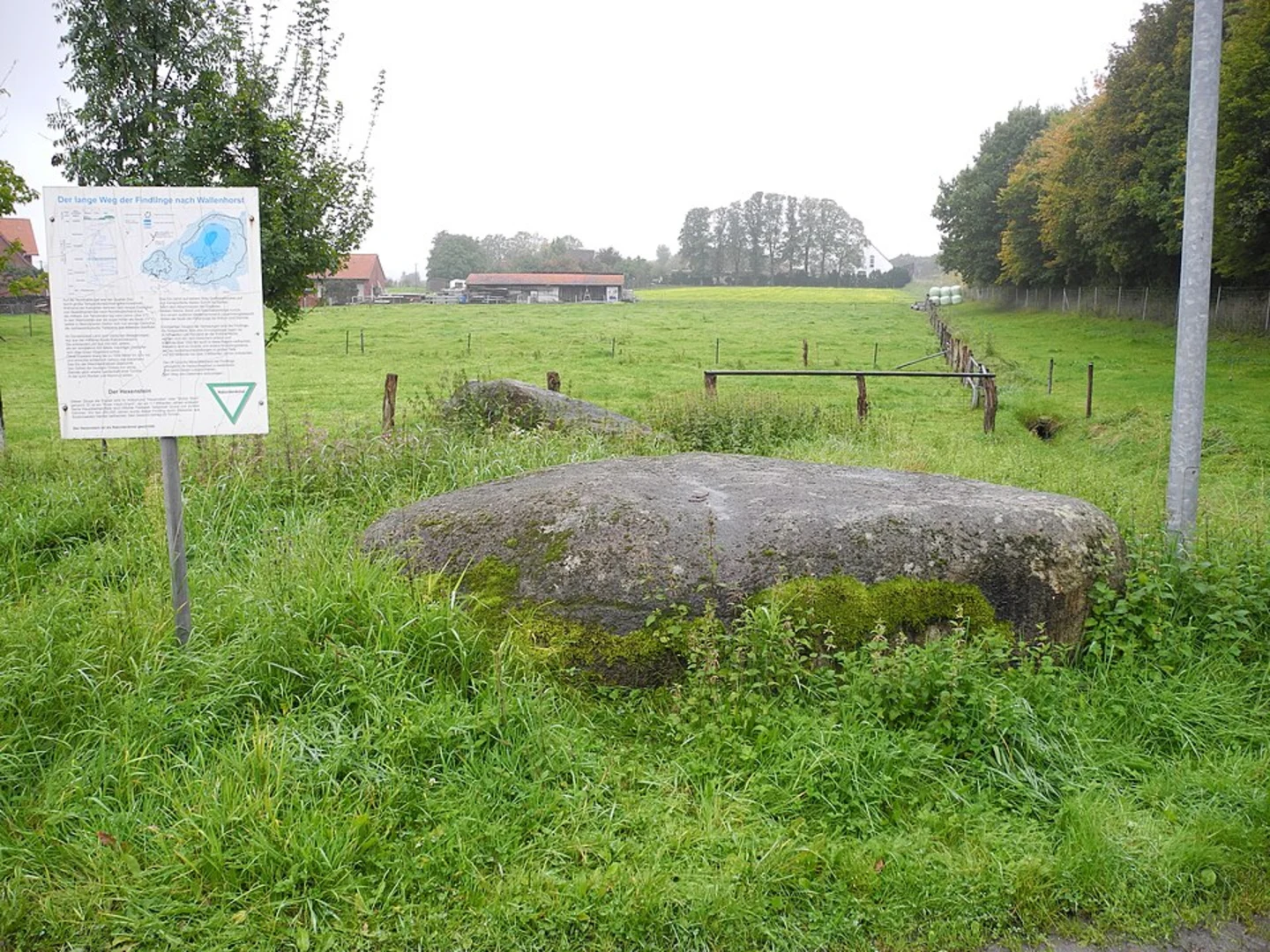 An image depicting the trail Wallenhorst to Wersen via Osnabruecker Ringweg and its surrounding area.