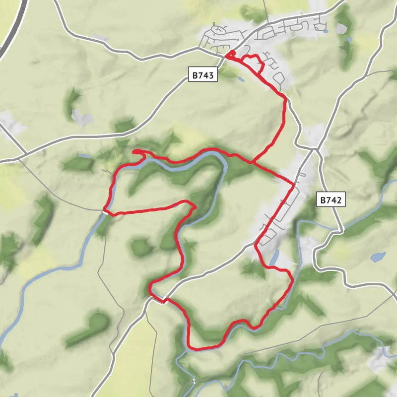 A map preview of the recording Hike from South Ayrshire.