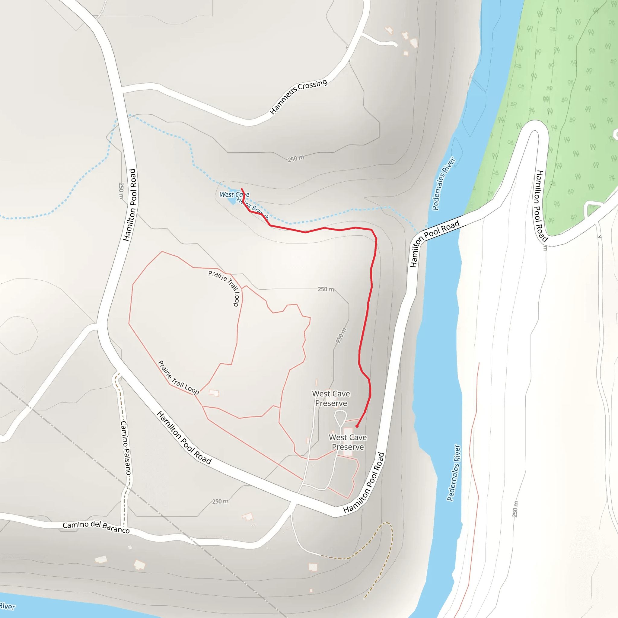 West Cave mobile static map
