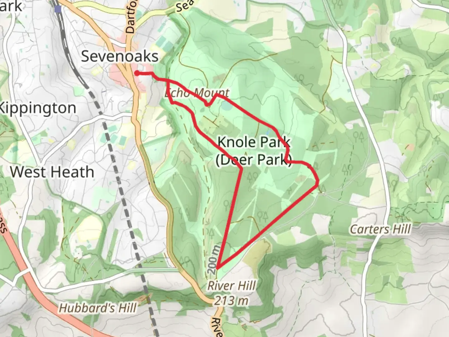 An image depicting the trail Echo Mount and Greensand Way and its surrounding area.