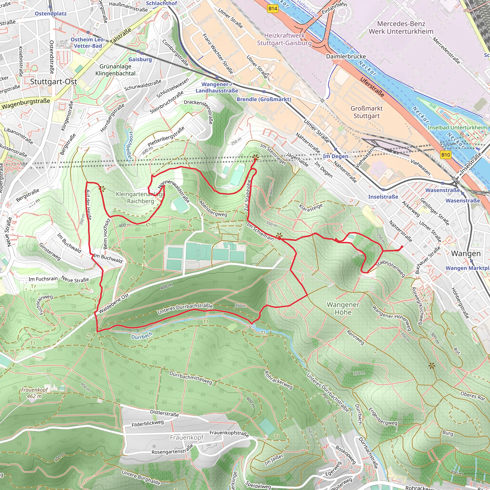 Staibhoehe and Aussichtsplattform Schillerlinde mobile static map