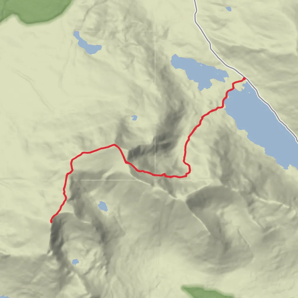 Doo Lough to Mweelrea mobile static map