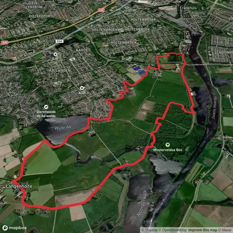 Wijde Aa and Jochthaven via Brinkhoek Weg and Doden Weg