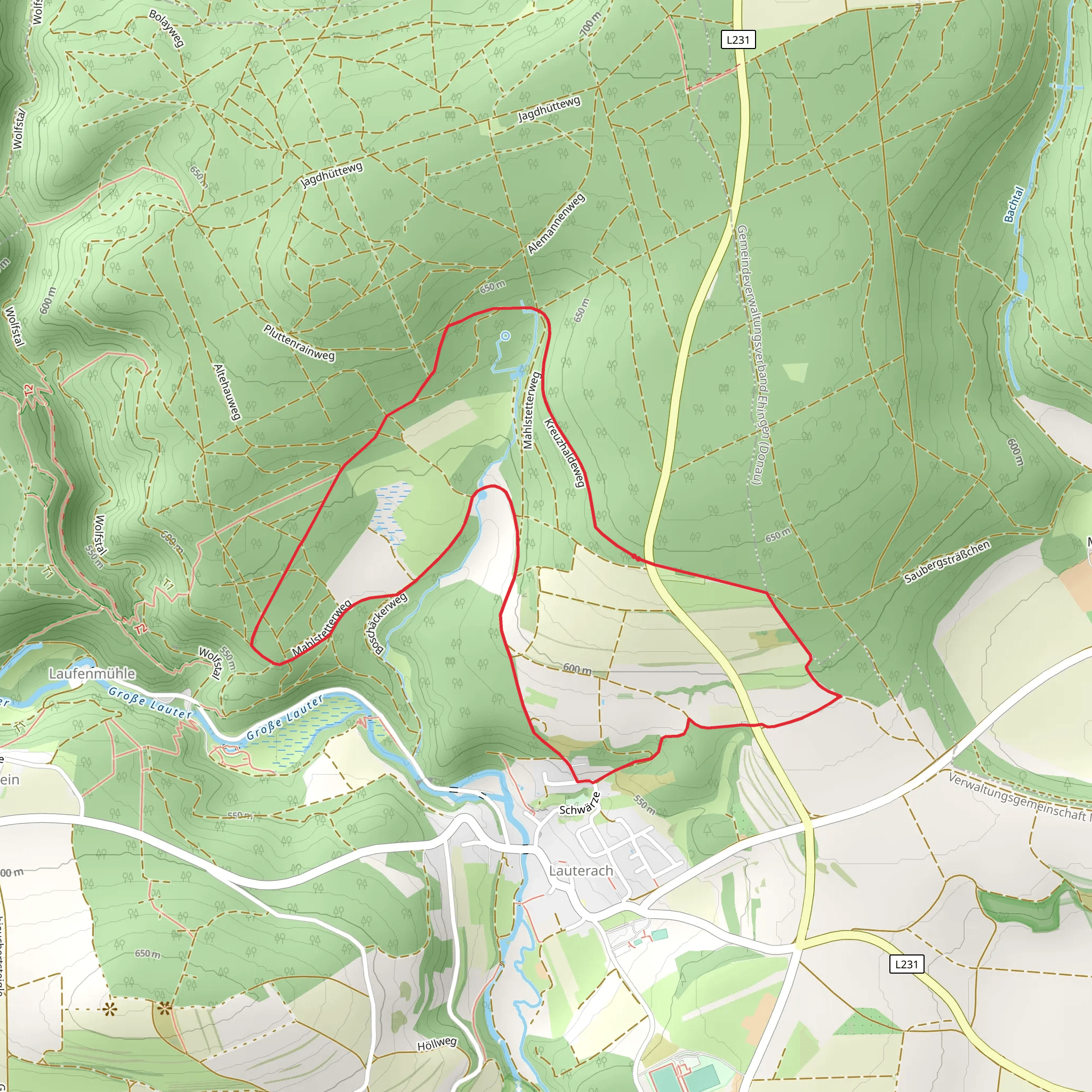 Sauberghuette Loop mobile static map