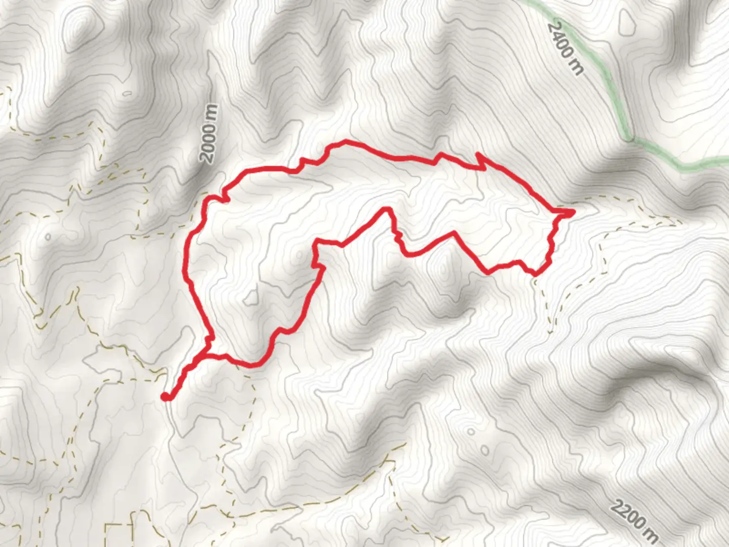 An image depicting the trail Bitter Creek Trail and its surrounding area.