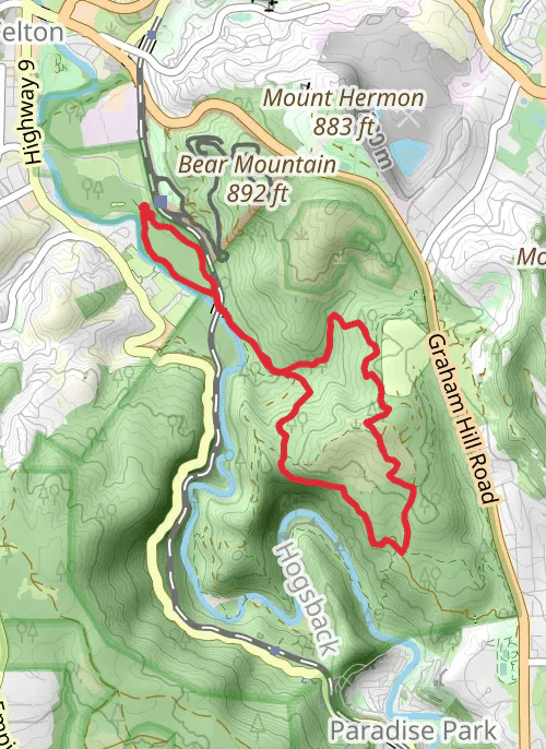 Hike on Redwood Grove, Eagle Creek and Pipeline Road Loop mobile static map